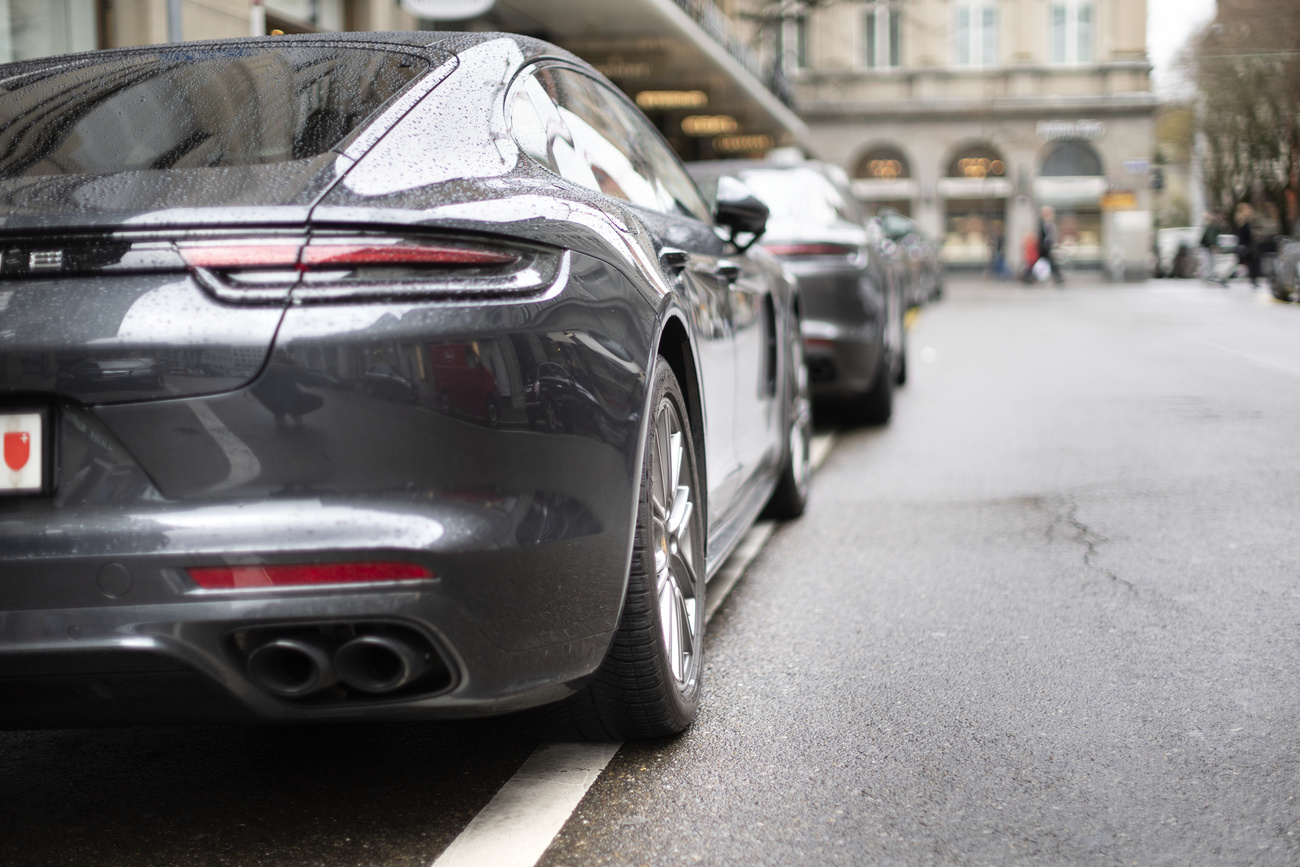 Sportwagen in der Stadt