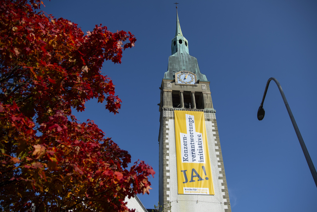 church with responsible business flag