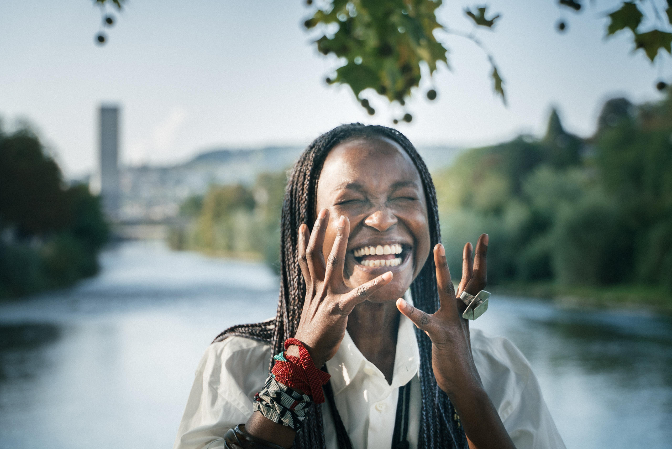 Koyo Kouoh during interview in Zurich