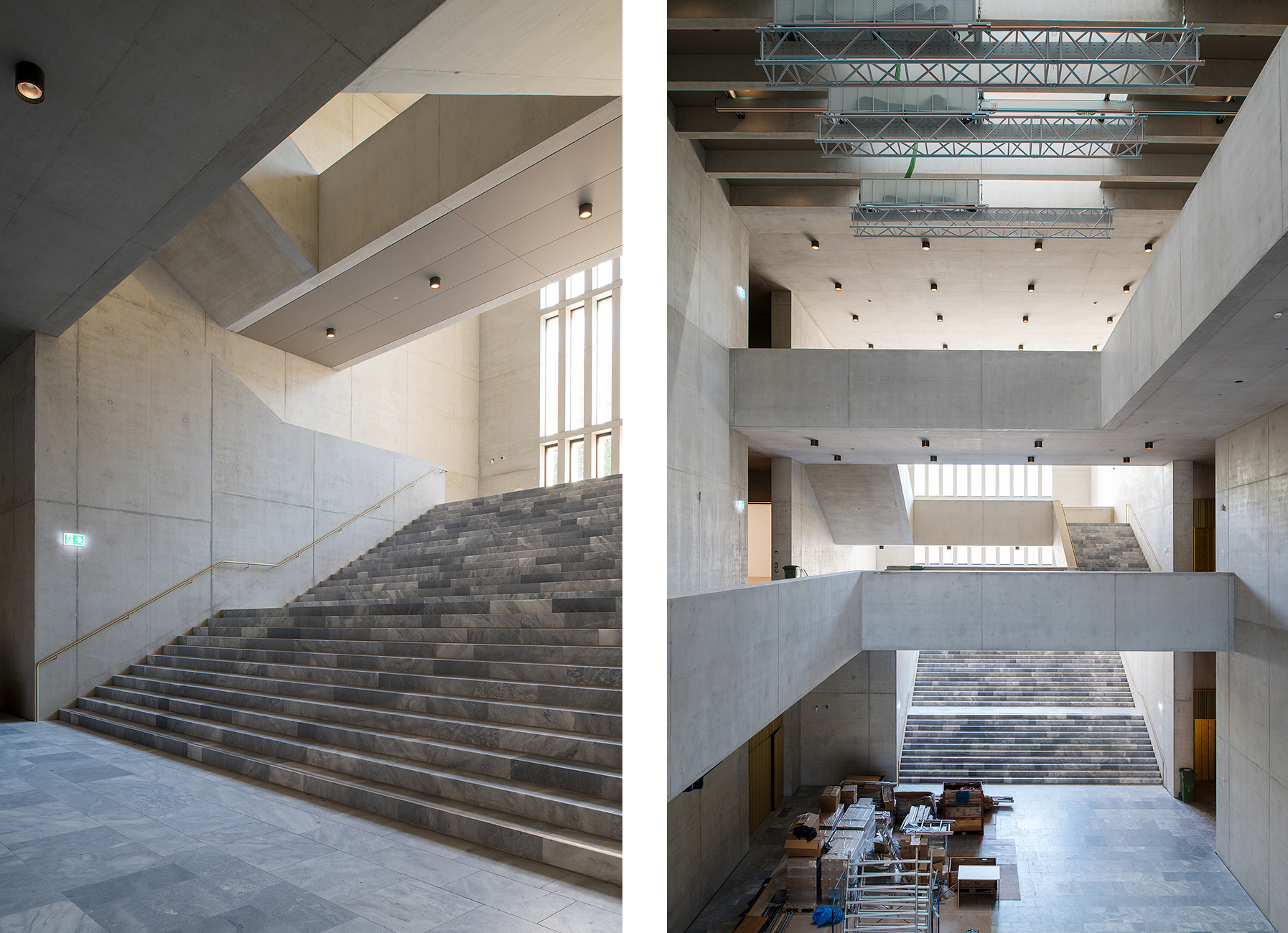 Treppen im Kunsthaus Zürich.