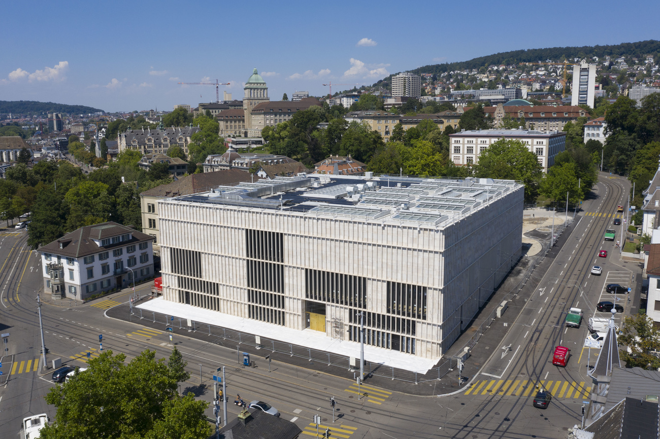 Veduta aerea sul Kunsthaus di Zurigo