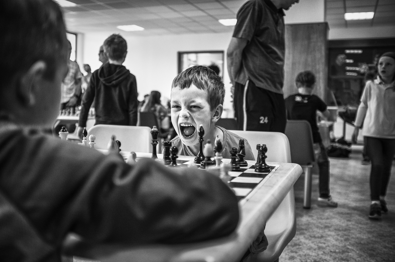 children playing chess