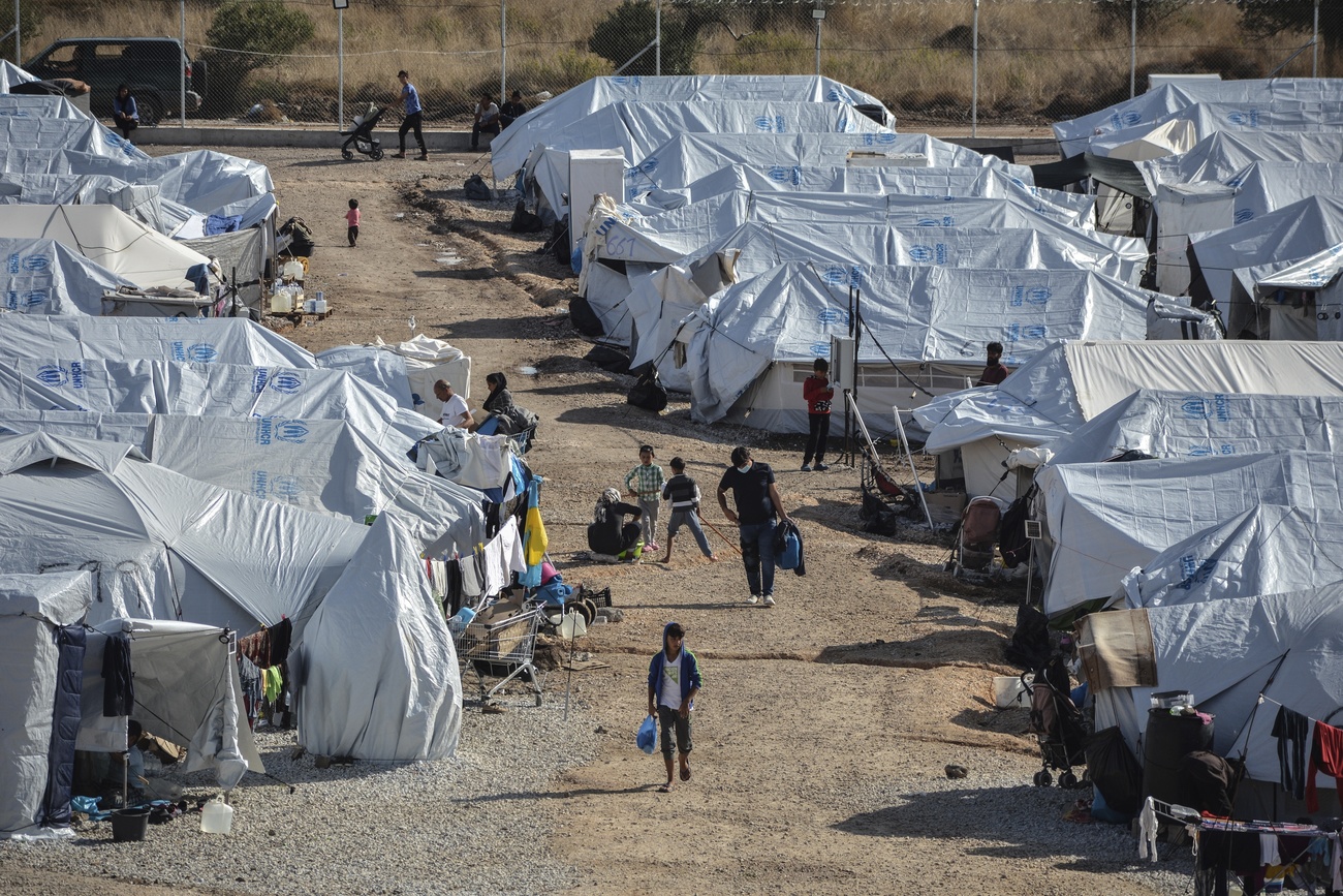Lesbos refugee camp