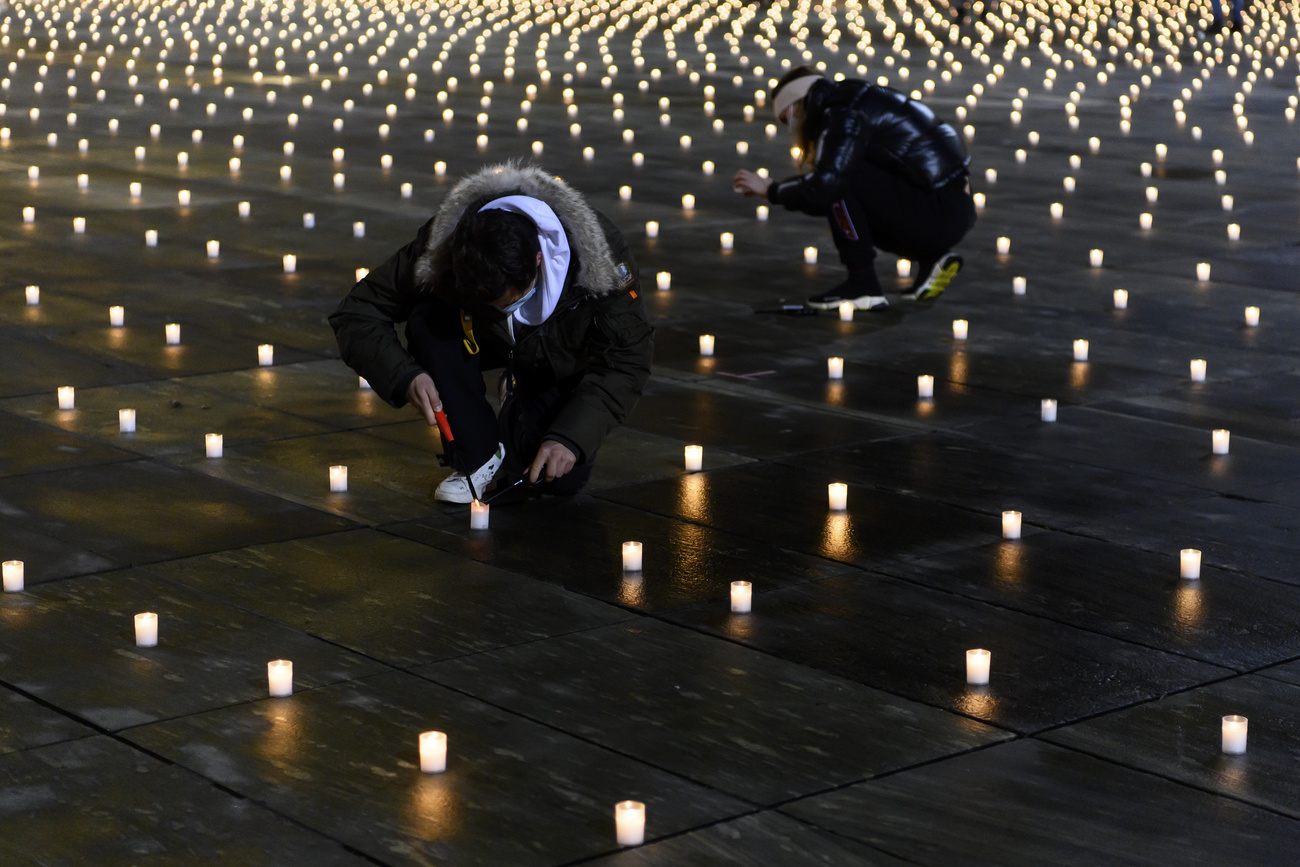 Bougies sur la Place fédérale