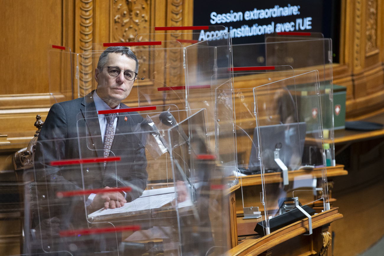 Foreign Minister Cassis in parliament
