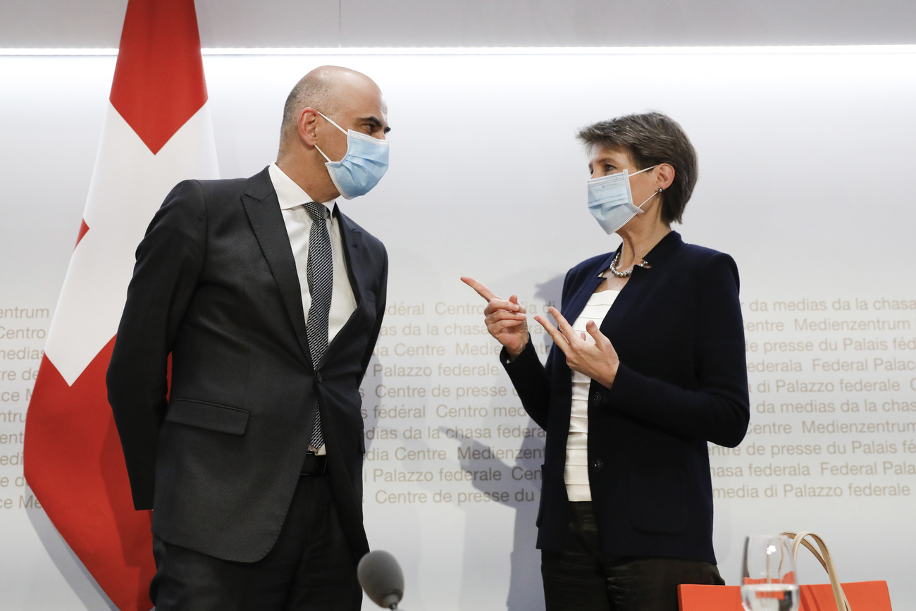 Alain Berset y Simonetta Sommaruga