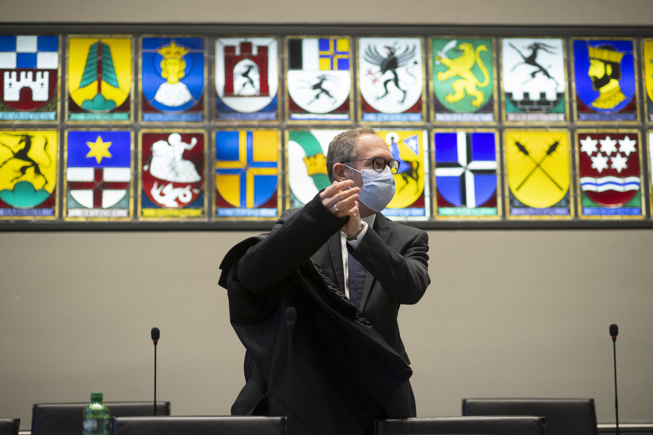 Il presidente del governo retico Christian Rathgeb