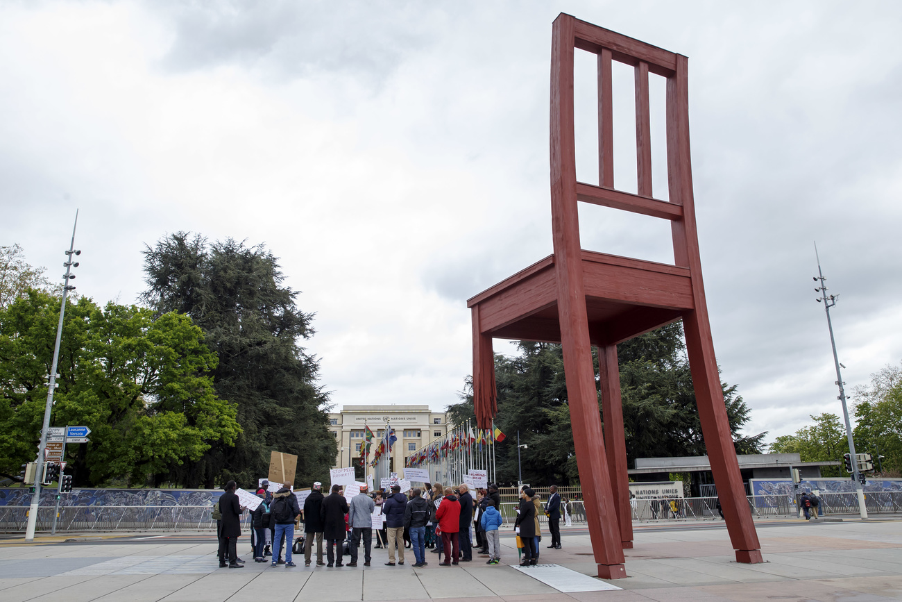 Manifestation devant l ONU à Genève