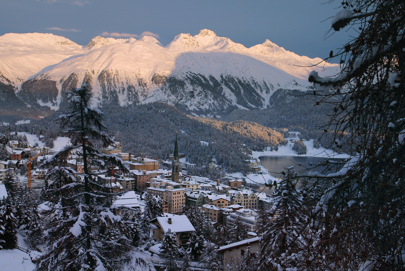 sankt moritz vista dall alto