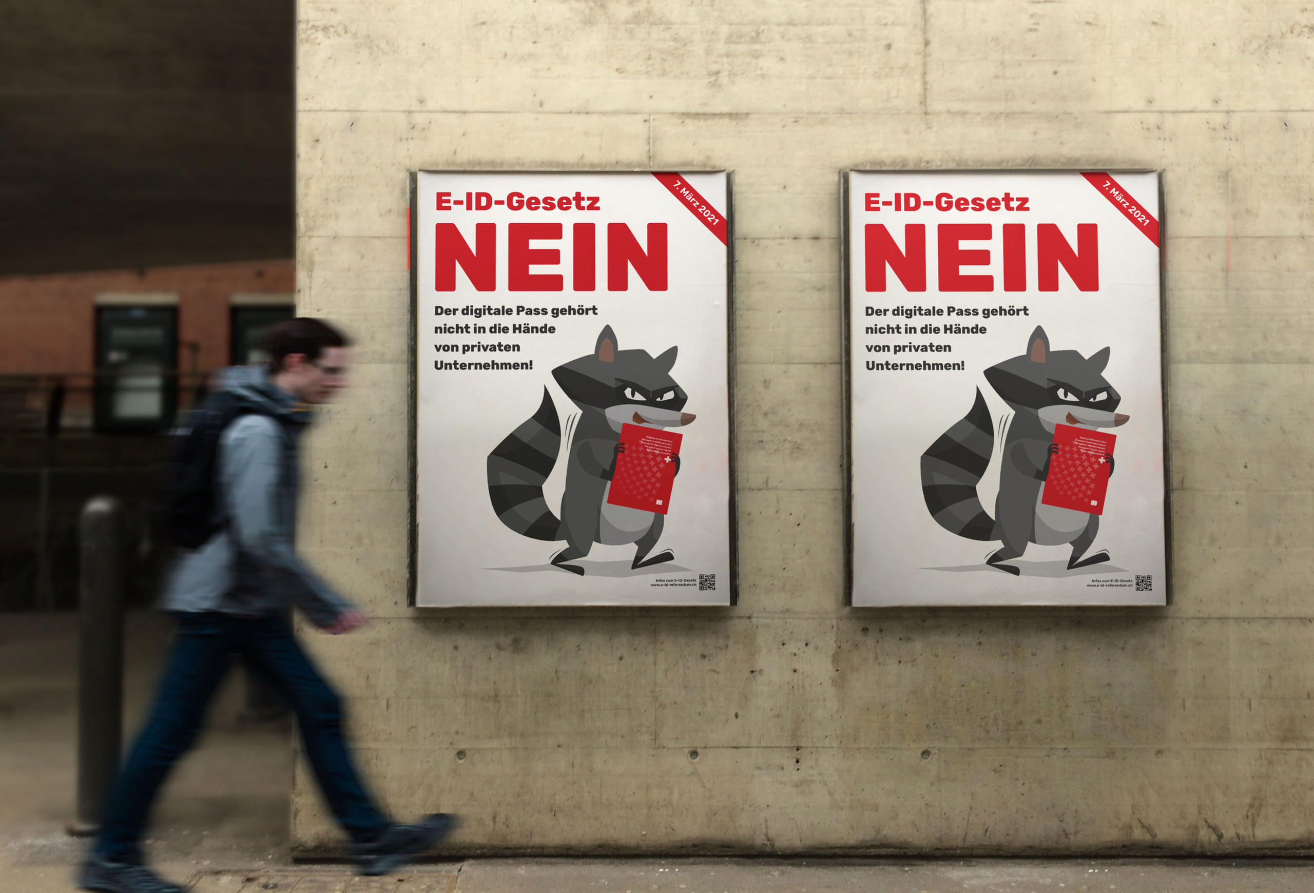 Plakat mit Klaubär