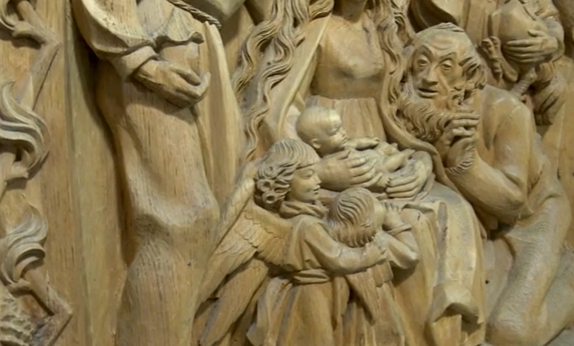 Scultura lignea conservata al Museo Gherdeina di Ortisei