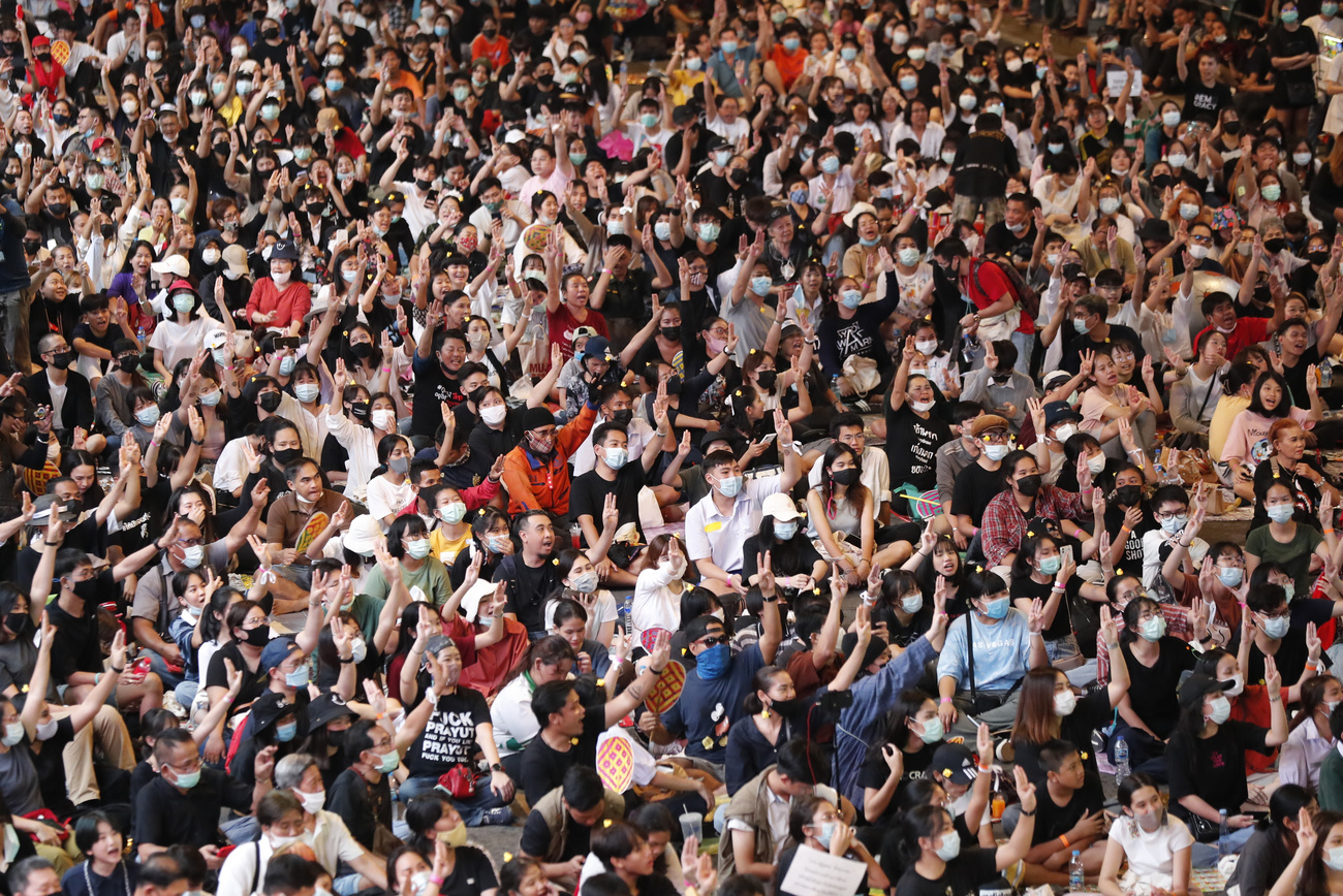 crowd of protestors