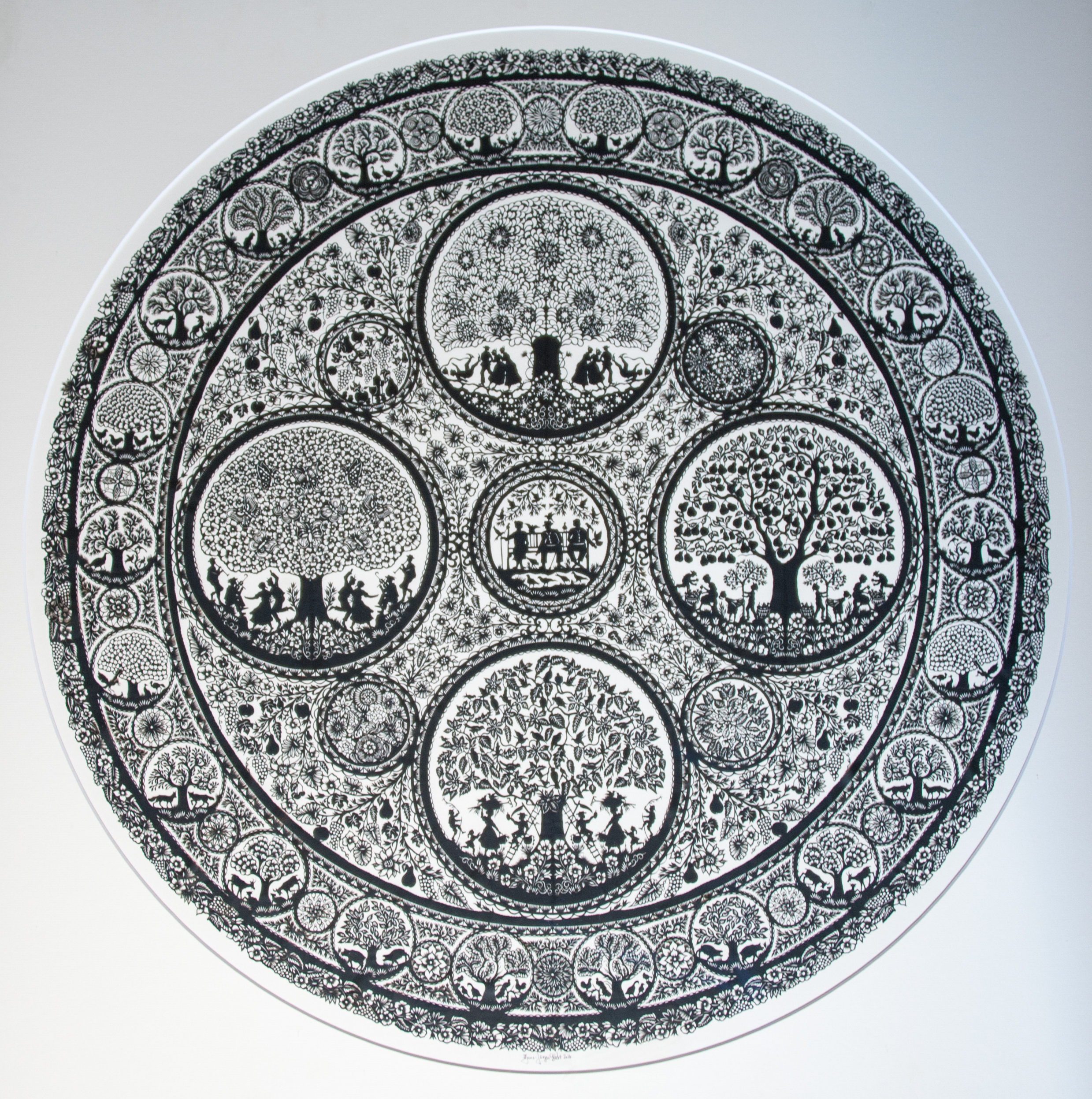「四季」切り絵作品