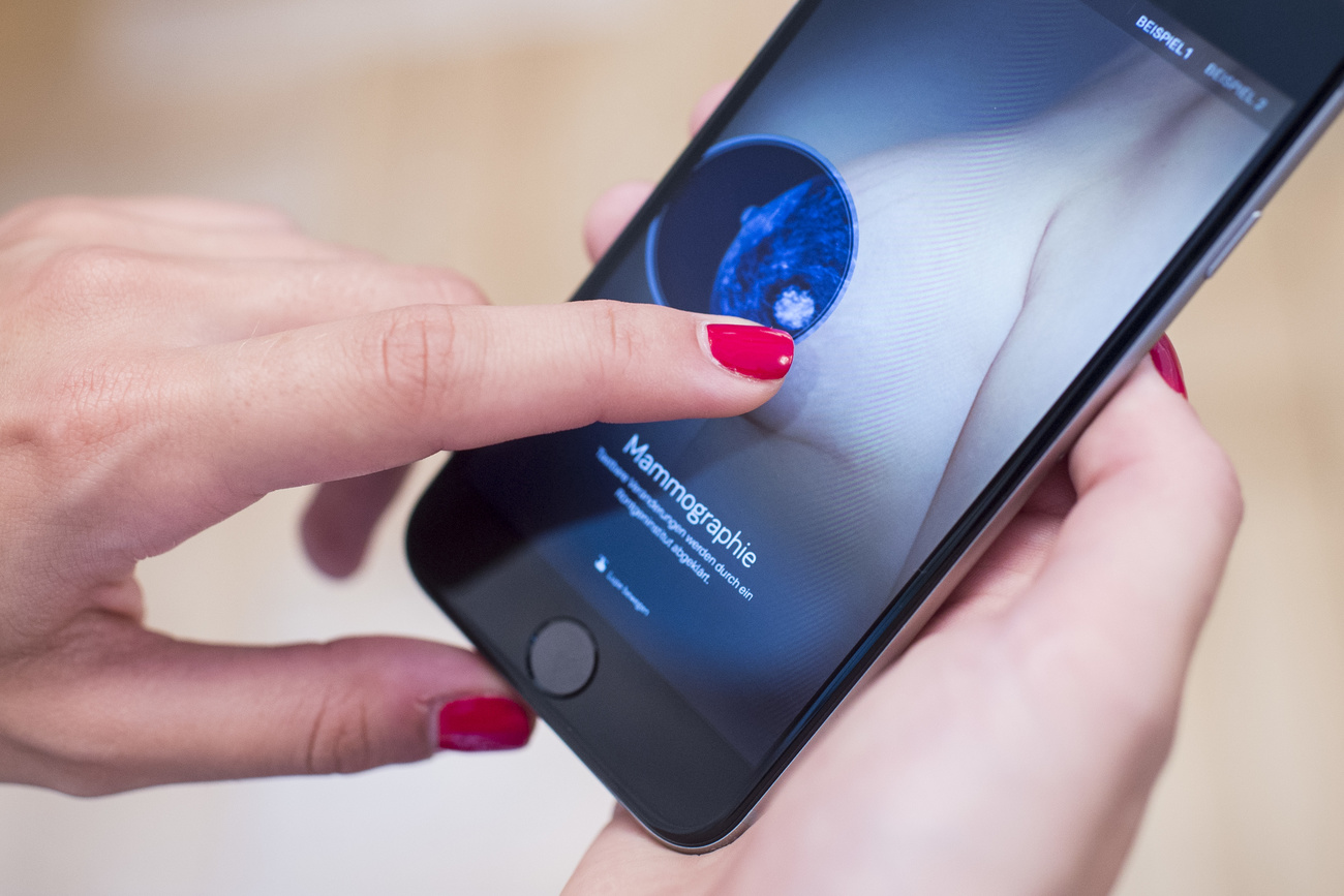 Un app per telefonino per la mammografia.