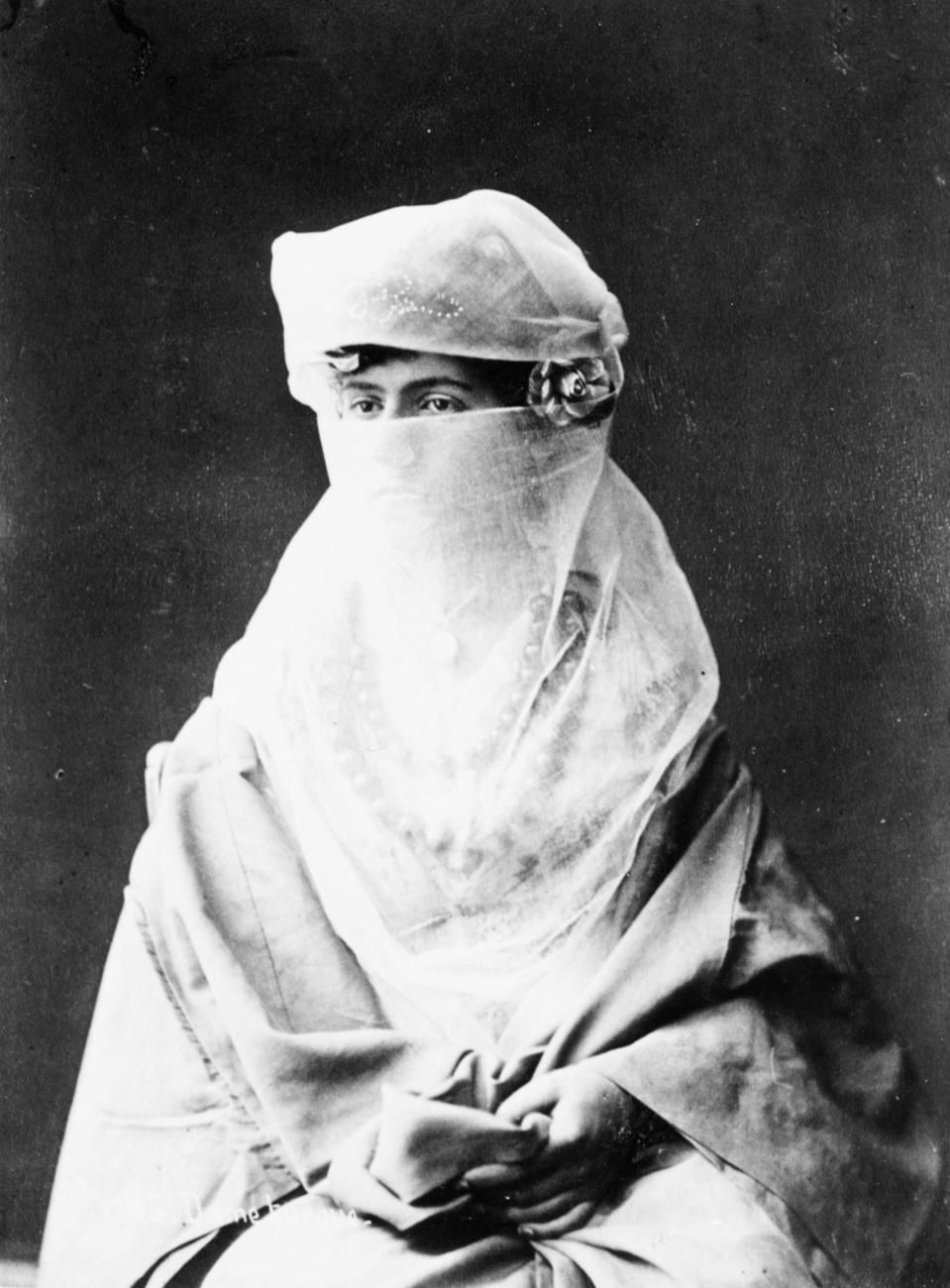 土耳其女性，拍攝於1886年之前，來自私人相冊。