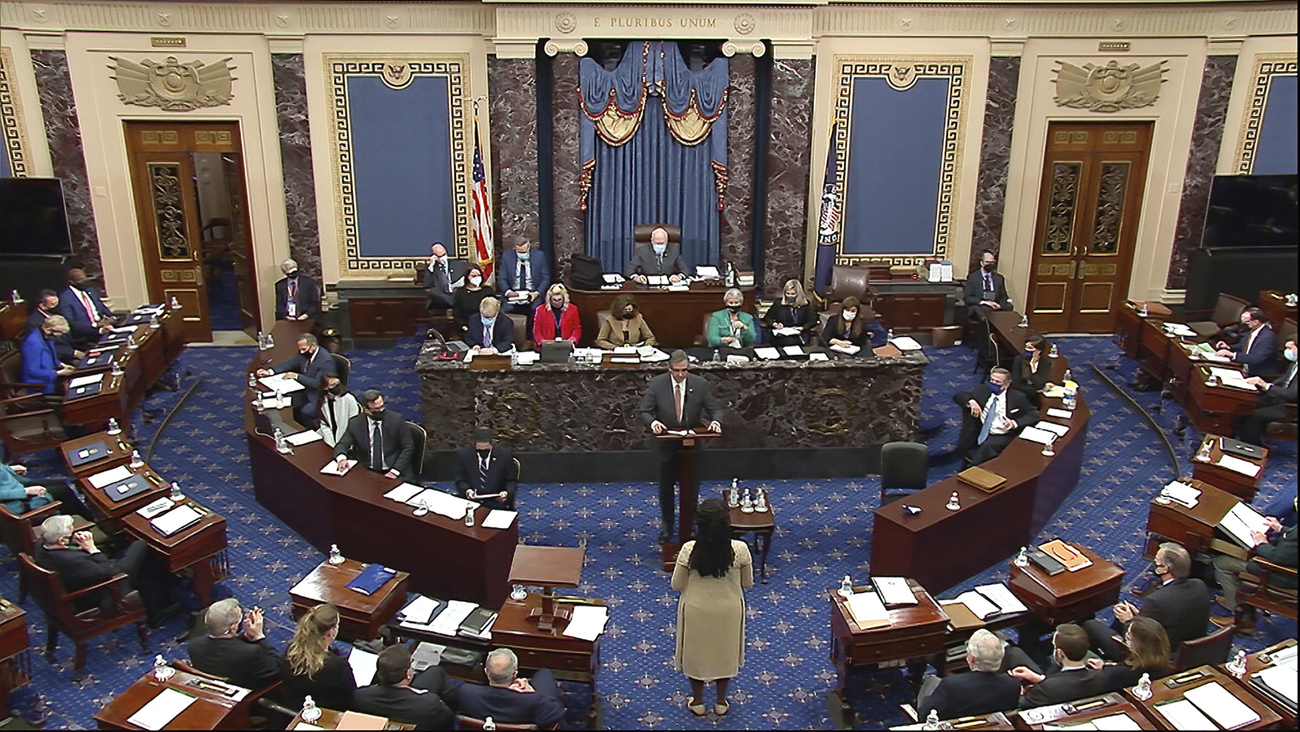 La seduta del Senato in cui si è dibattuto l impeachment contro l ex presidente USA