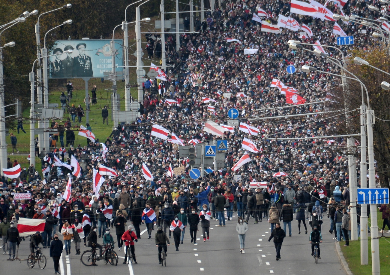Protest rally in Belarus