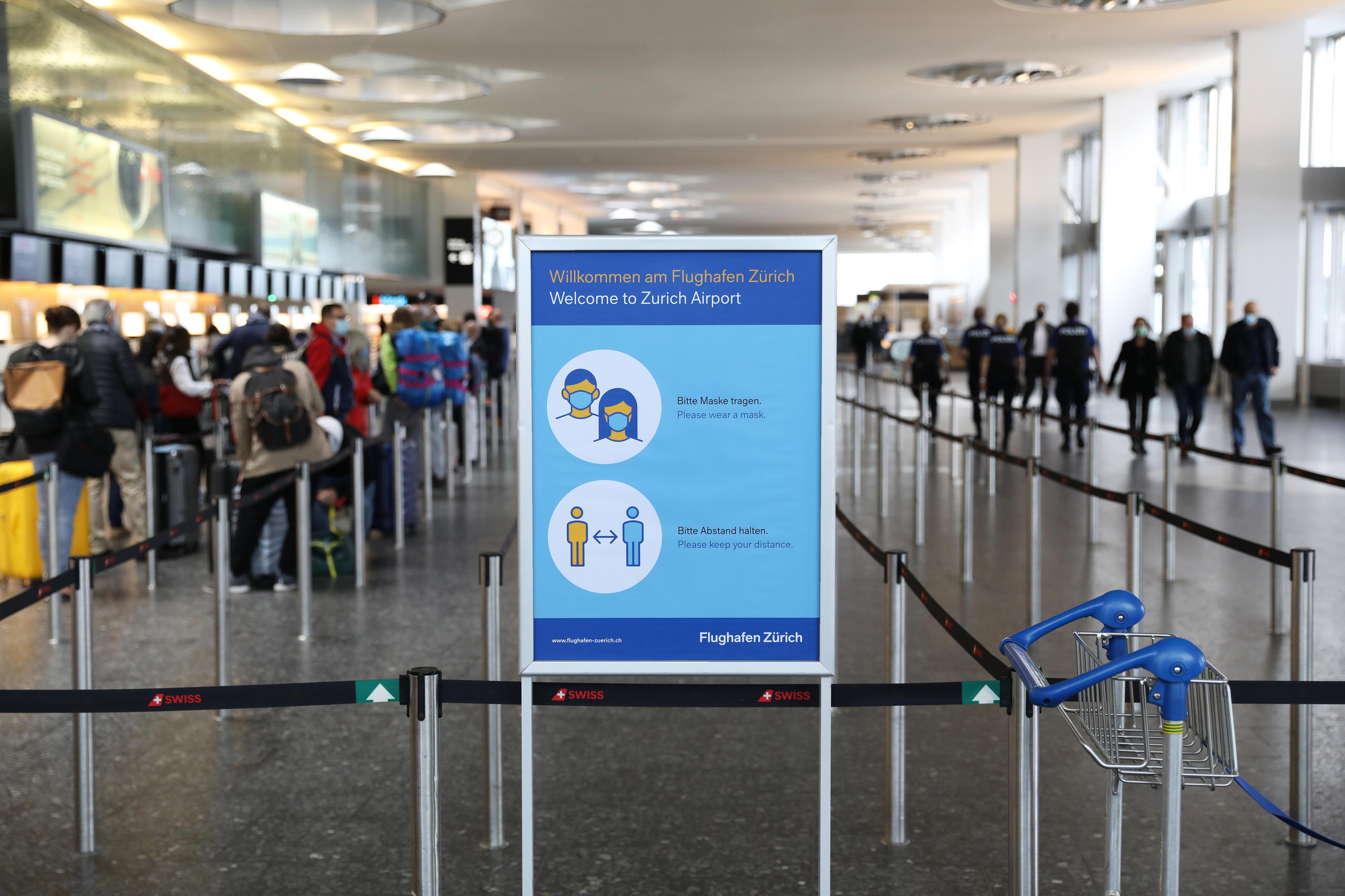 Zurich airport at present