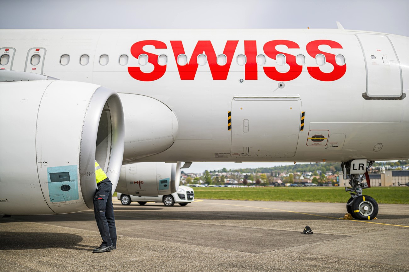 Avión de Swiss