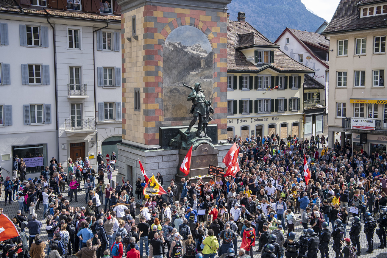 Demonstration in Altdorf