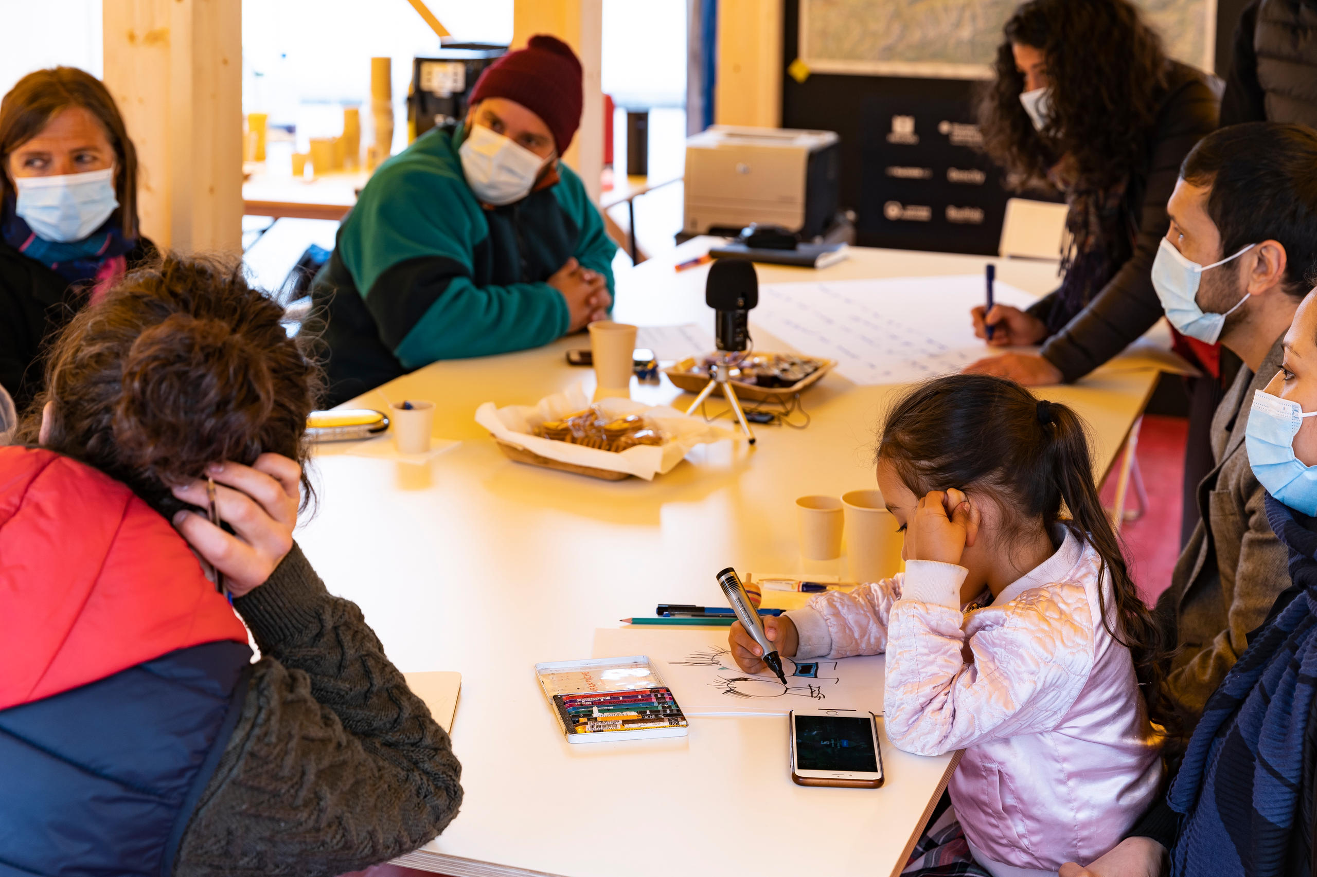 People sitting at a table