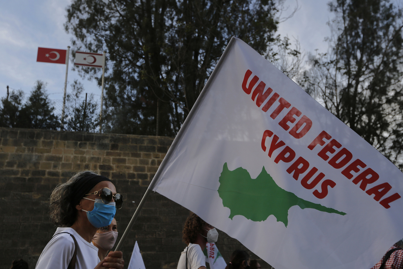 Demonstration in Zypern