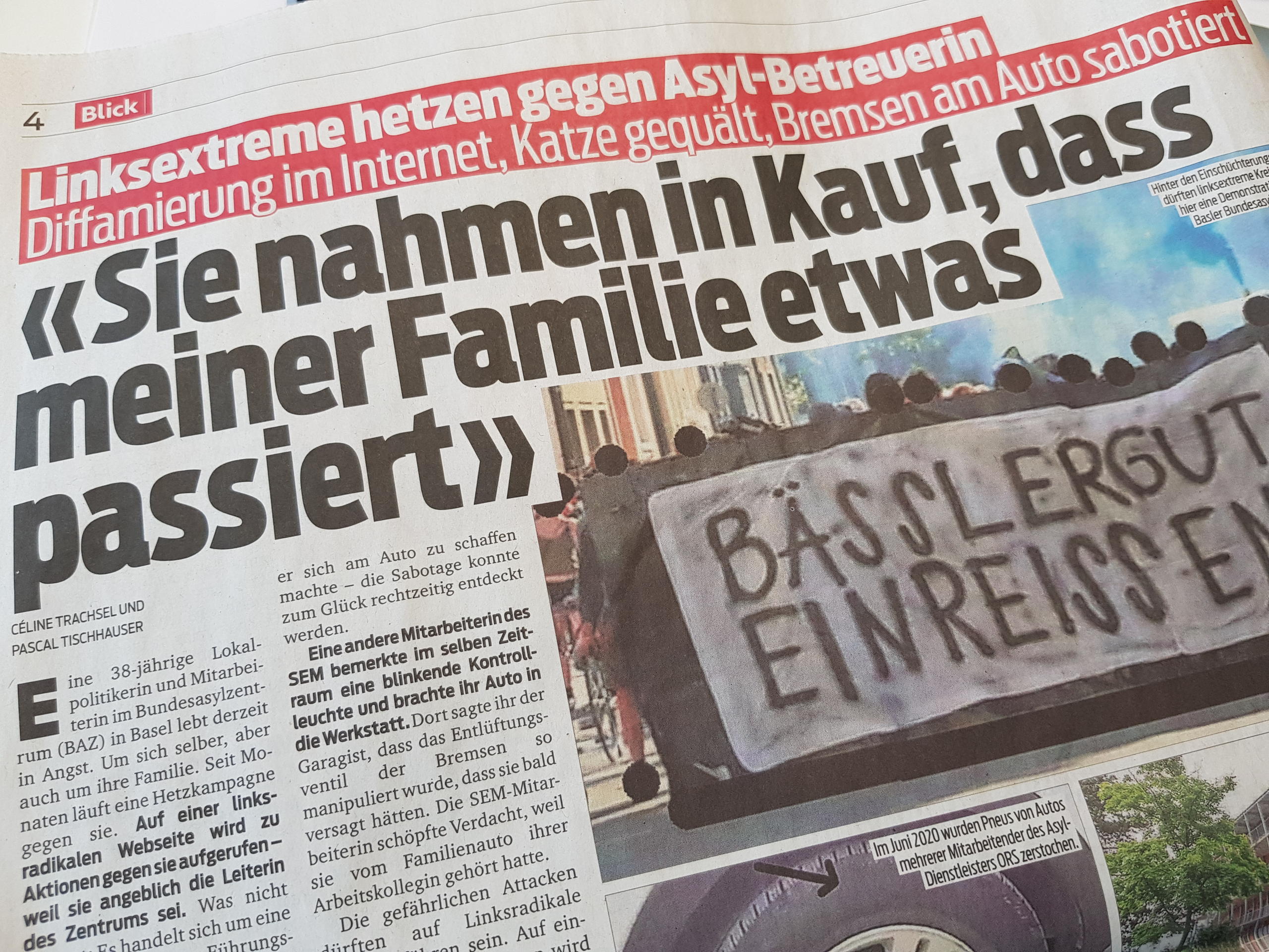 Ausschnitt Artikel im Blick
