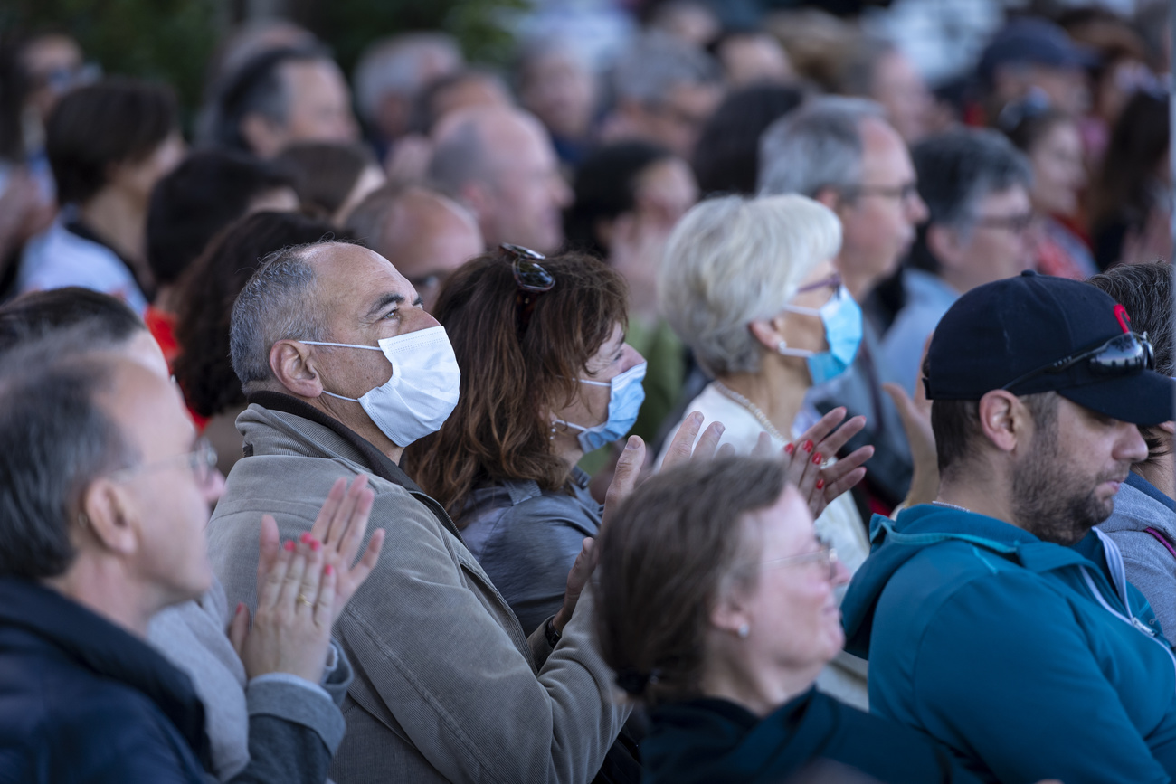 Spectators at a concert