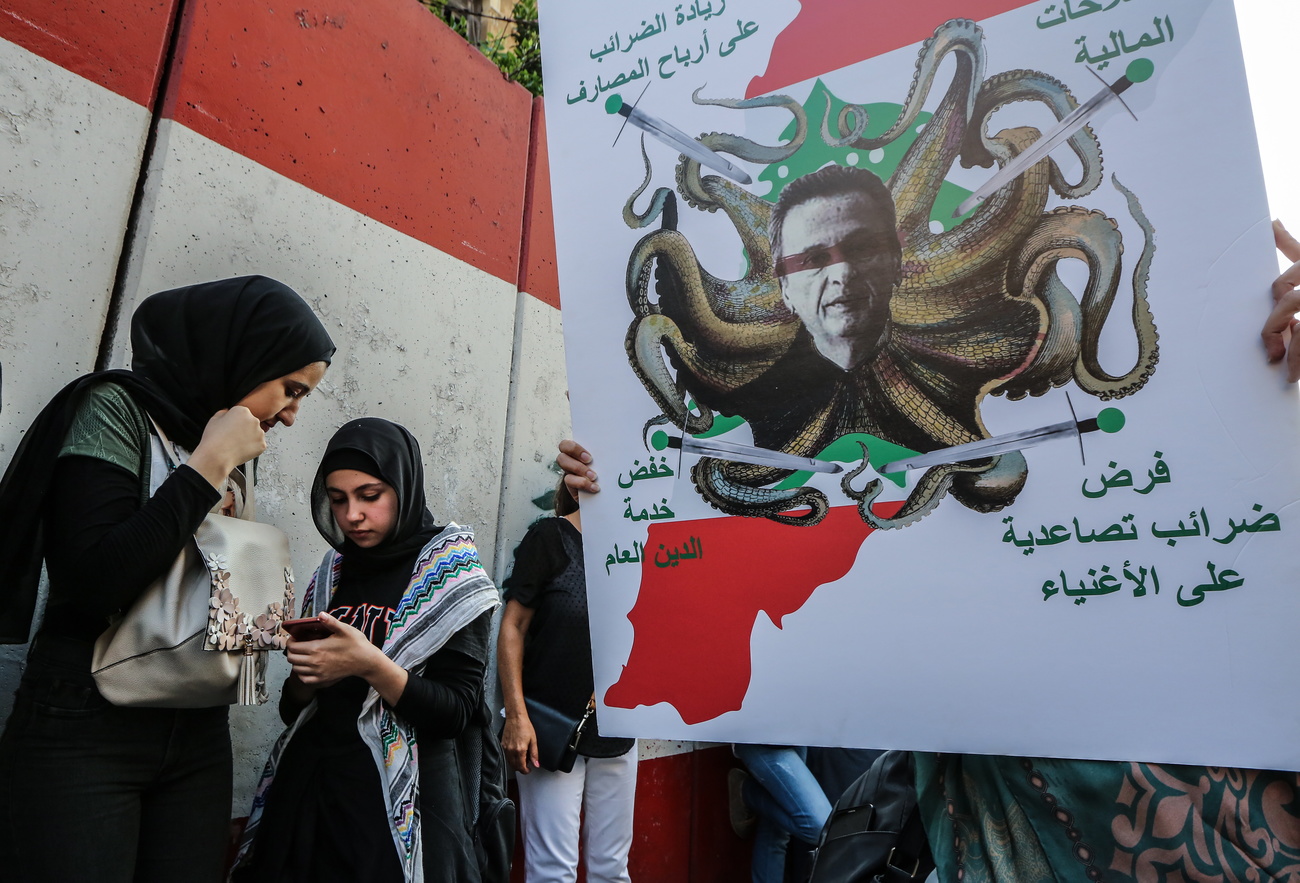 Lebanese protesters