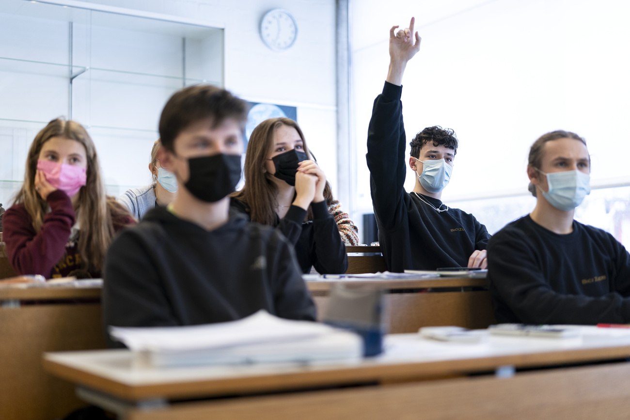 pupils with masks