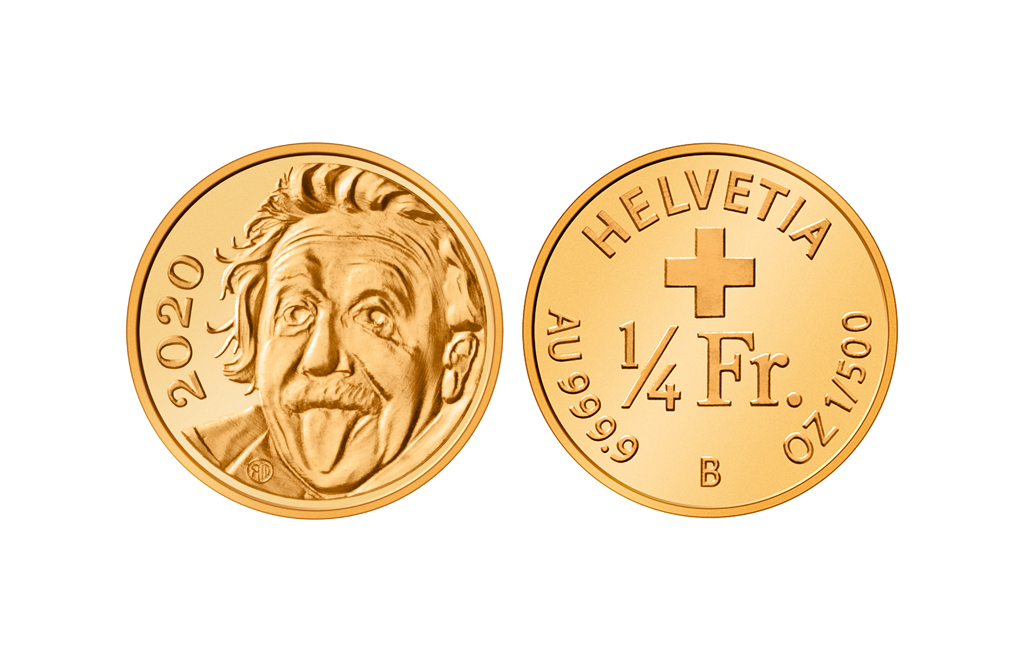 Moneta d oro da 1/4 di franco, ingrandimento