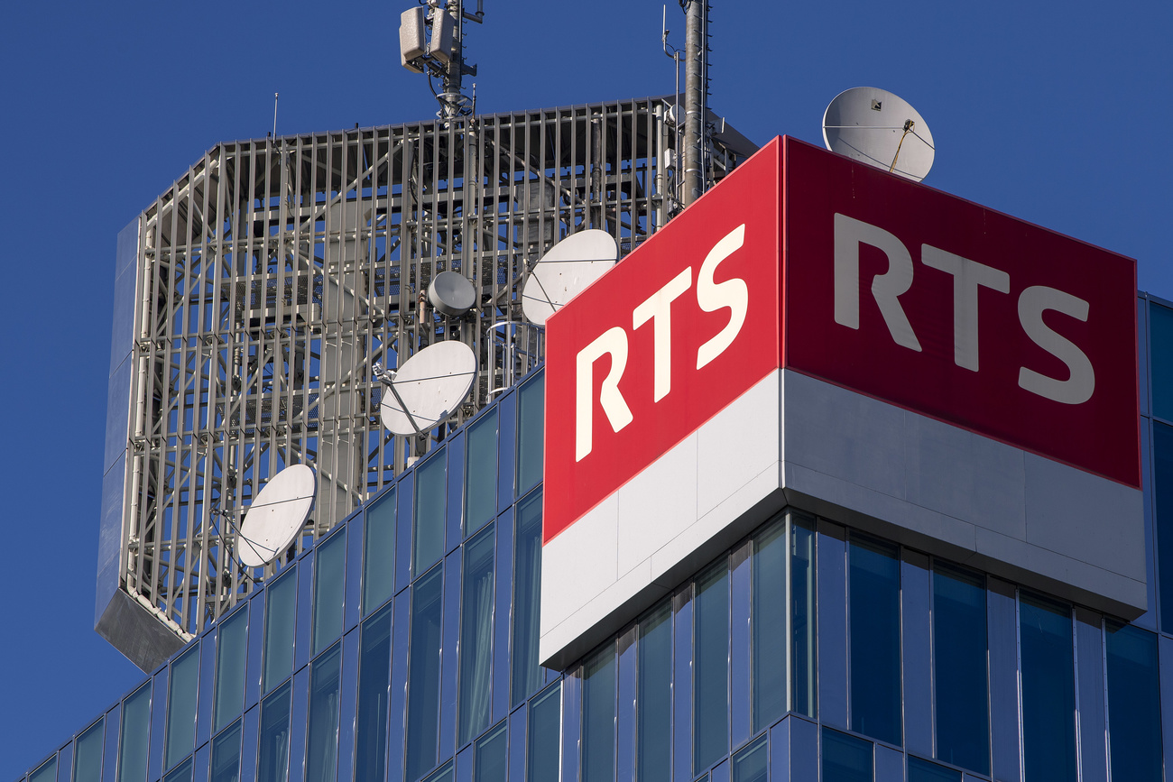 Torre de la televisión suza RTS en Ginebra