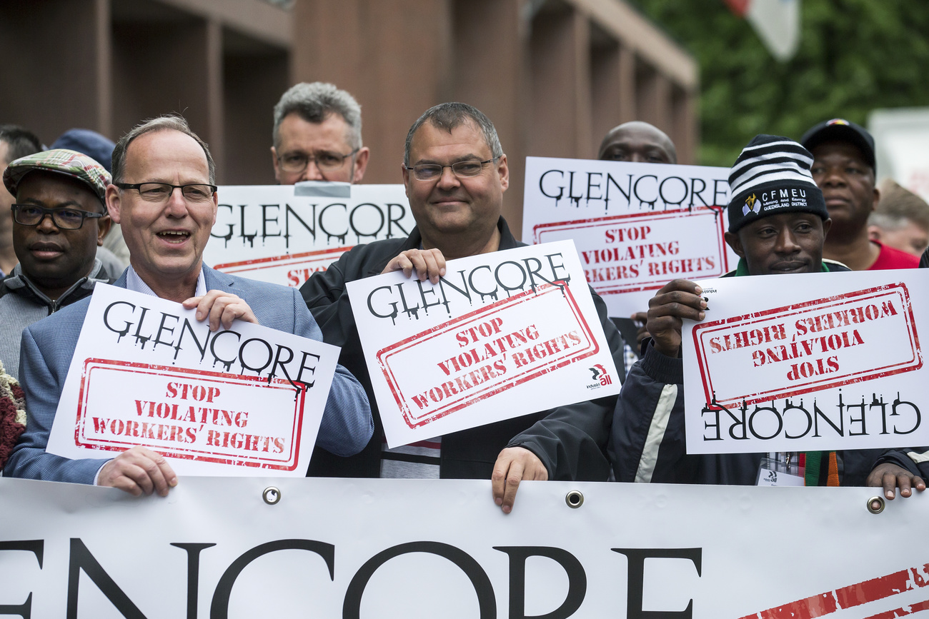 Glencore protesters