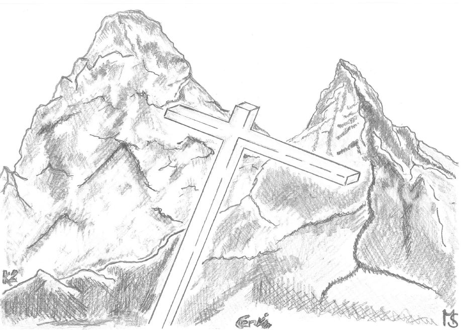 Illustrazione K2 e Cervino