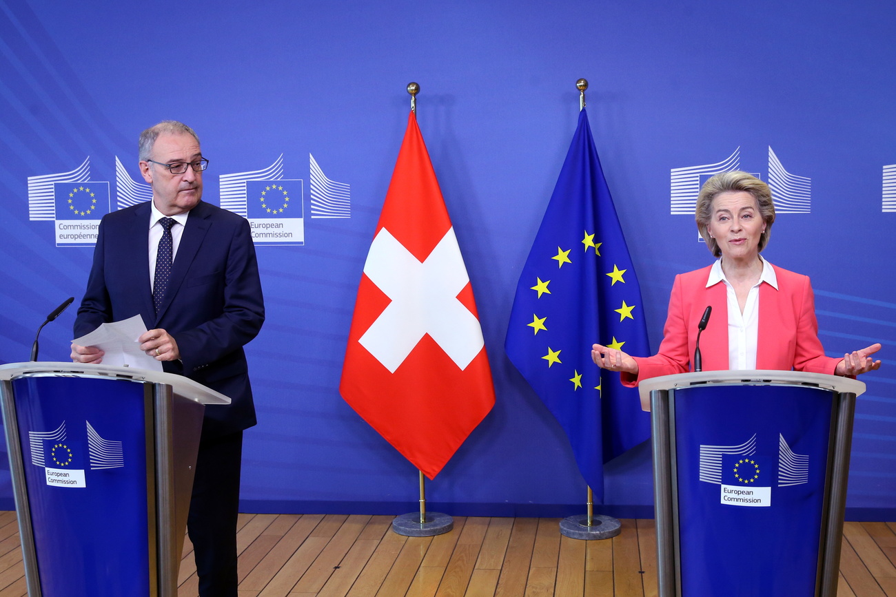 Parmelin y von der Leyen