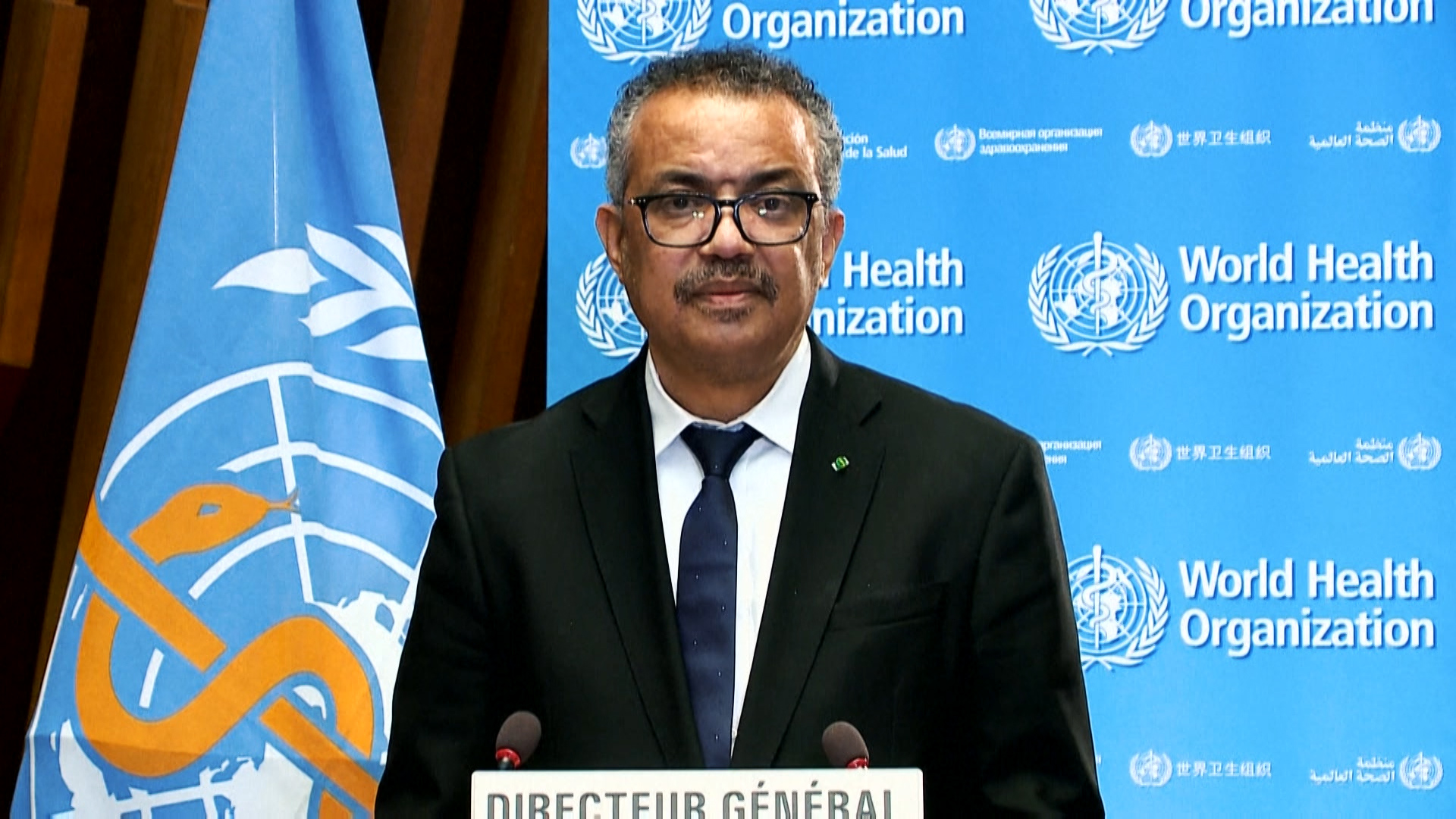 Tedros Adhanom, director general de la Organización Mundial de la Salud