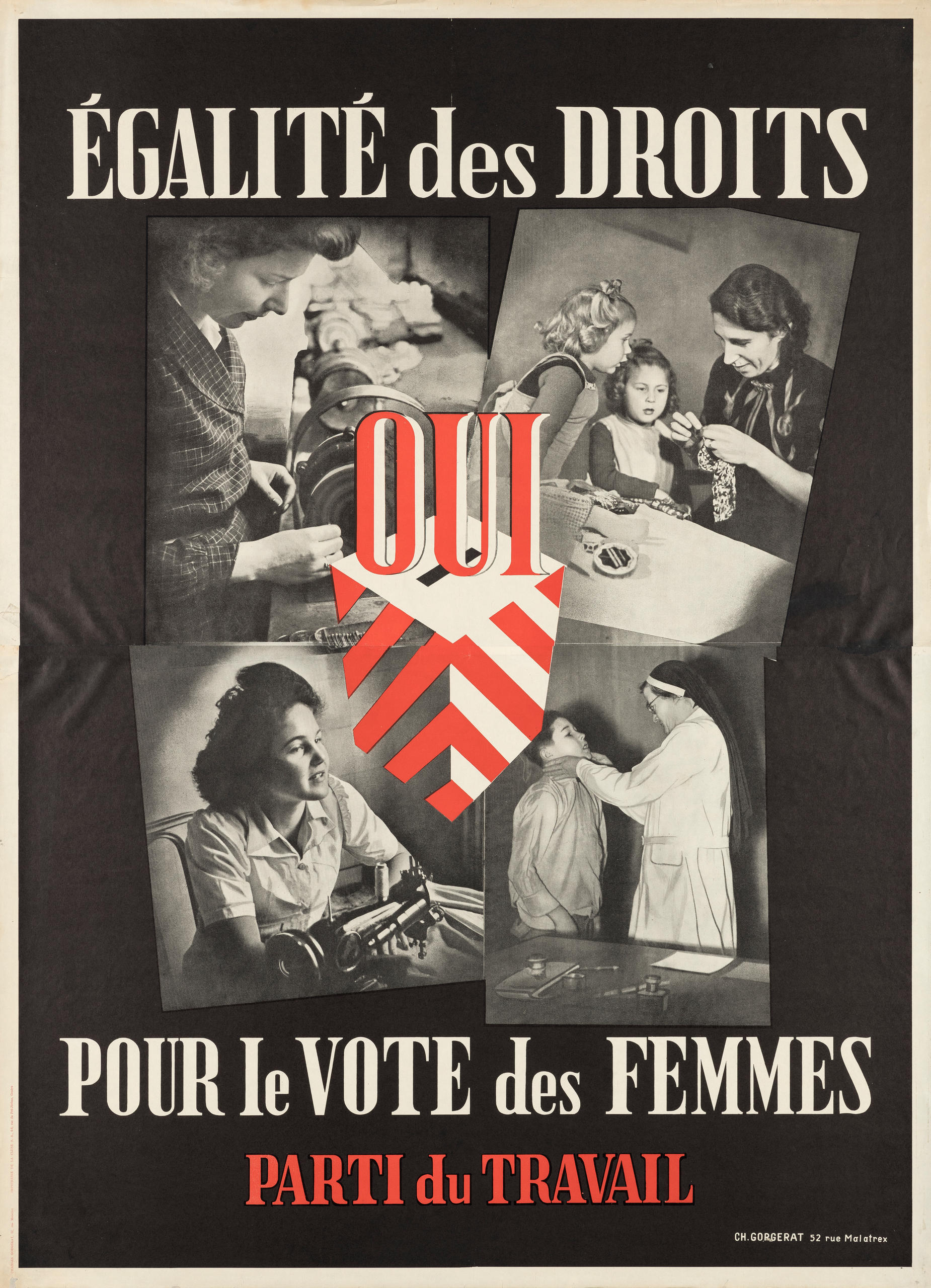 Affiche en faveur du vote des femmes.