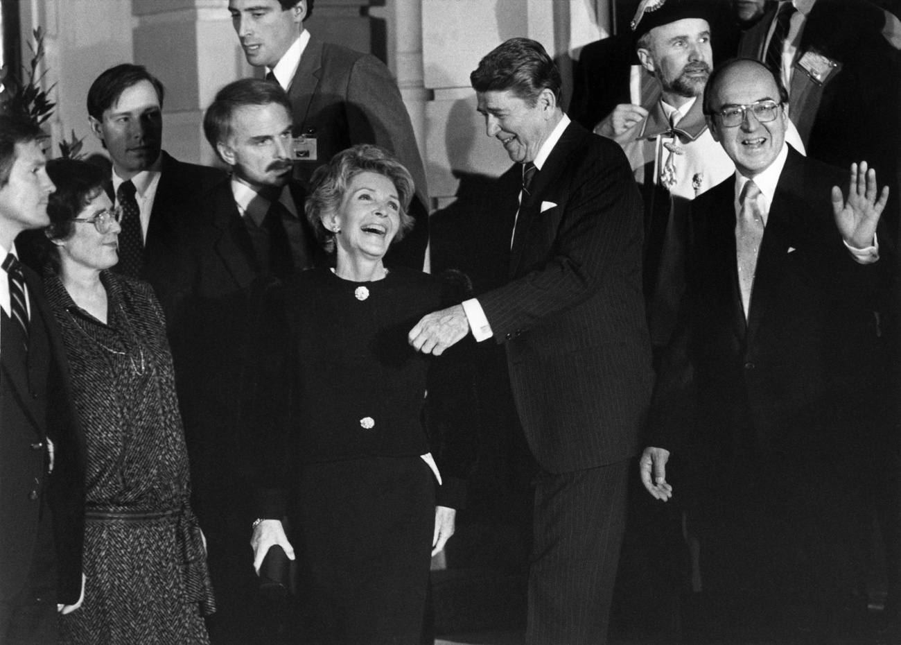 ウルスラ・フルグラー夫人、レーガン米大統領夫妻、フルグラー大統領