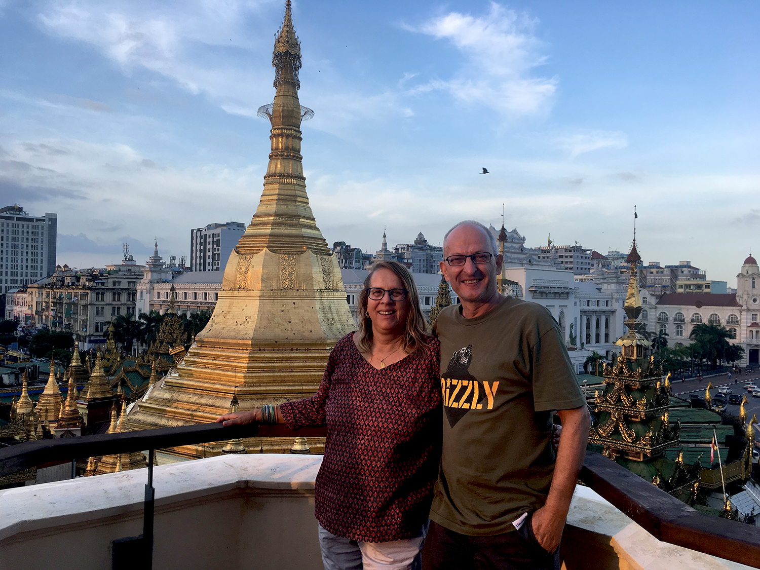 Käthi et Peter Schmidt à Rangoun