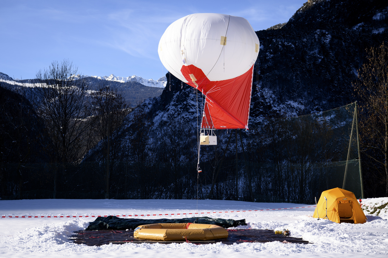 Helium balloon experiment