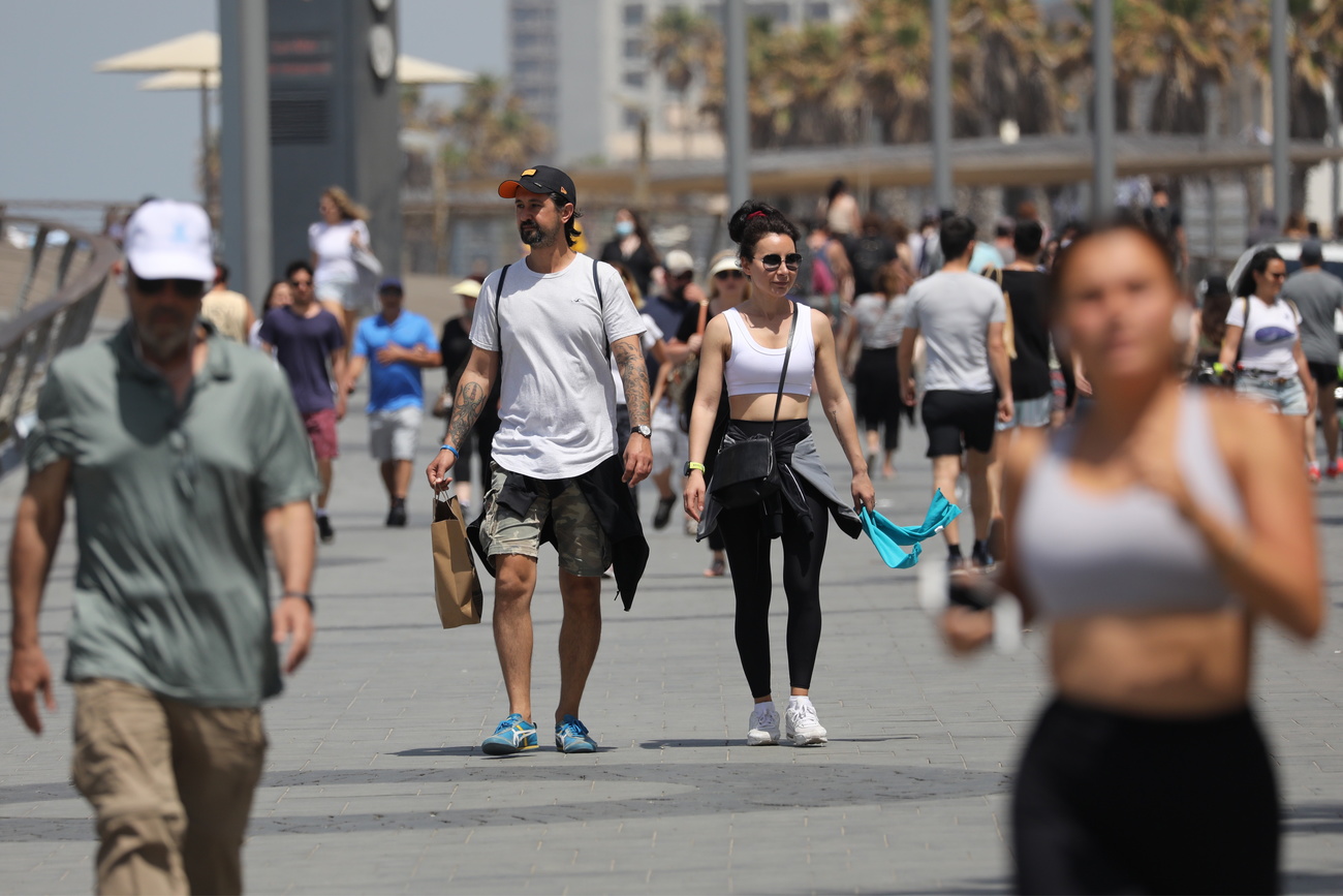View of people in Tel Aviv, Israel