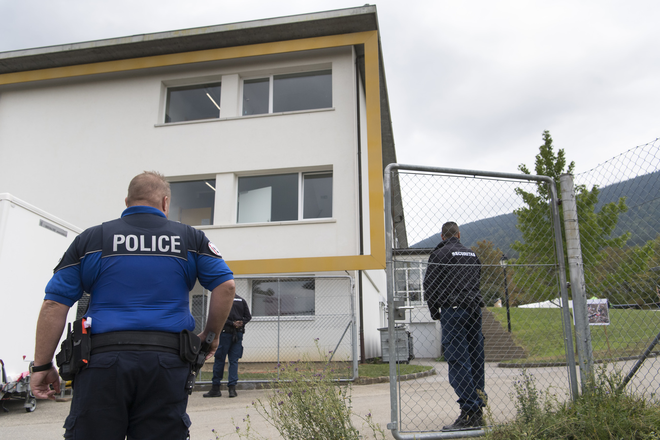 the federal asylum centre at Boudry, canton Neuchâtel