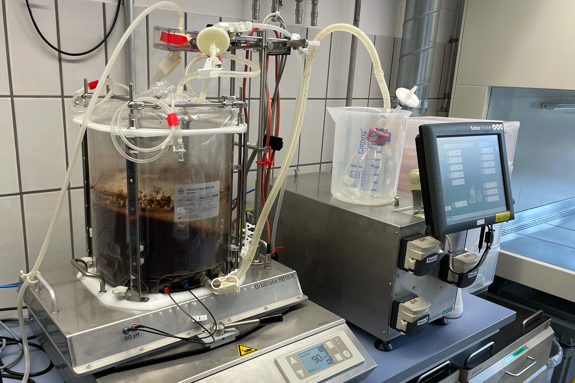 Un biorreactor con masa de chocolate