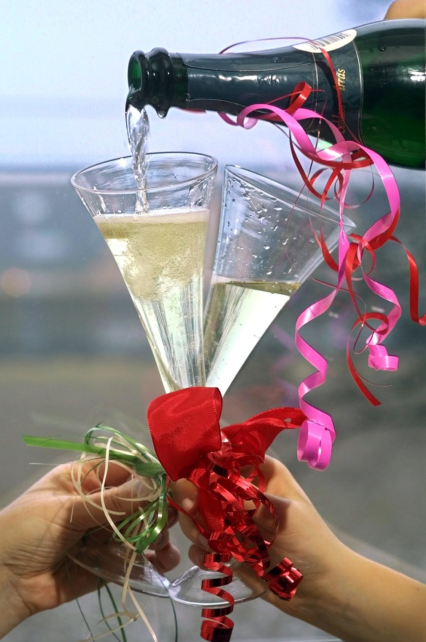 Champagne glasses