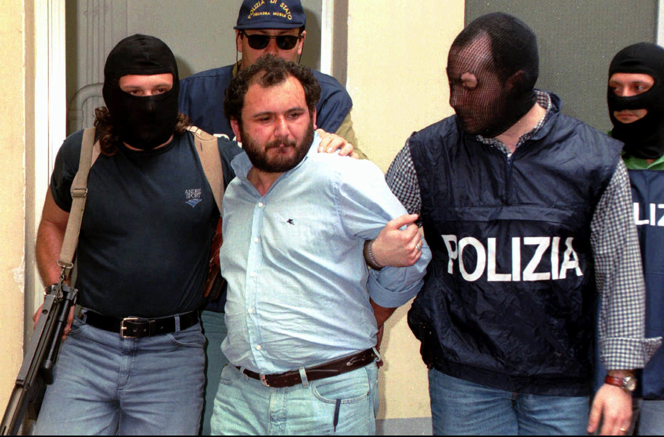 Giovanni Brusca il giorno della sua cattura avvenuta il 21 maggio 1996.