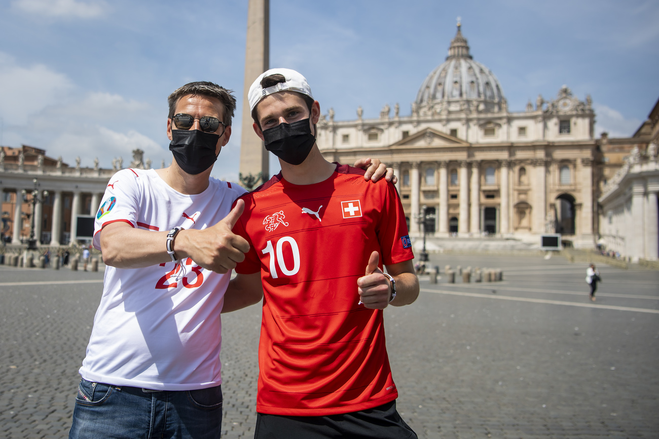 Tifosi elvetici a Roma