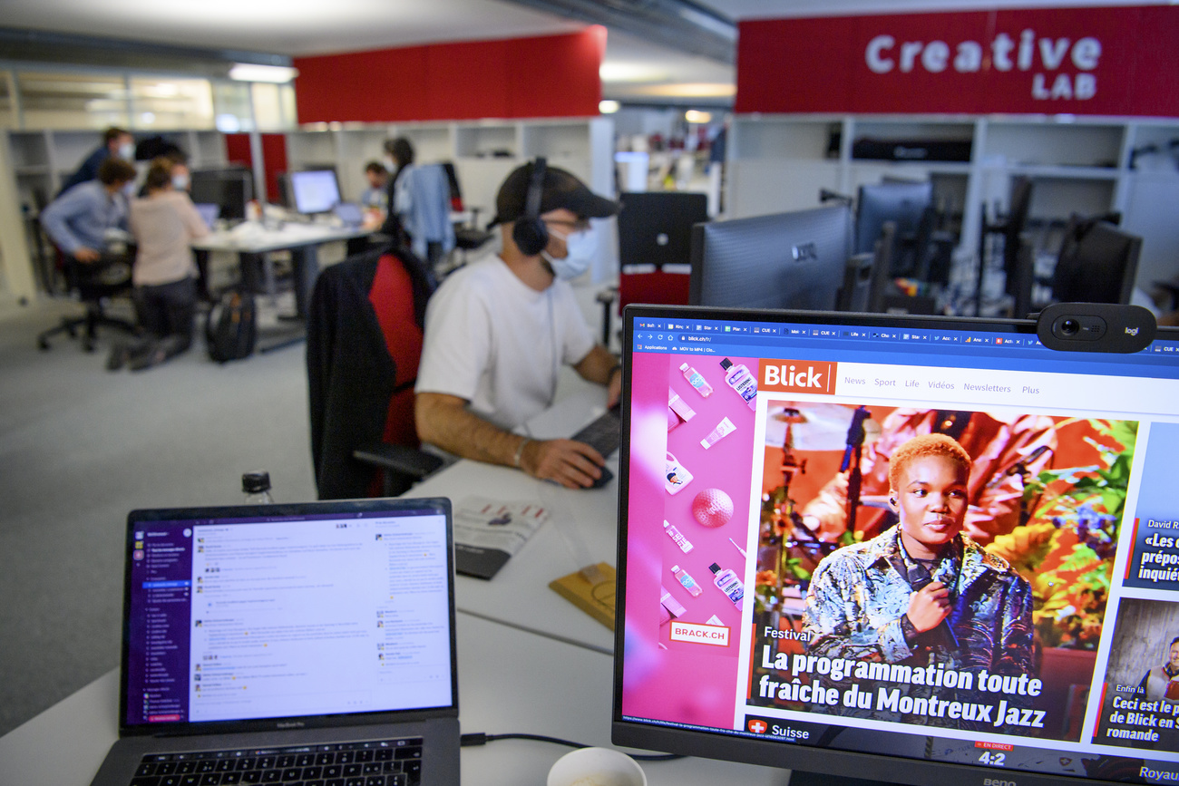 La newsroom del Blick