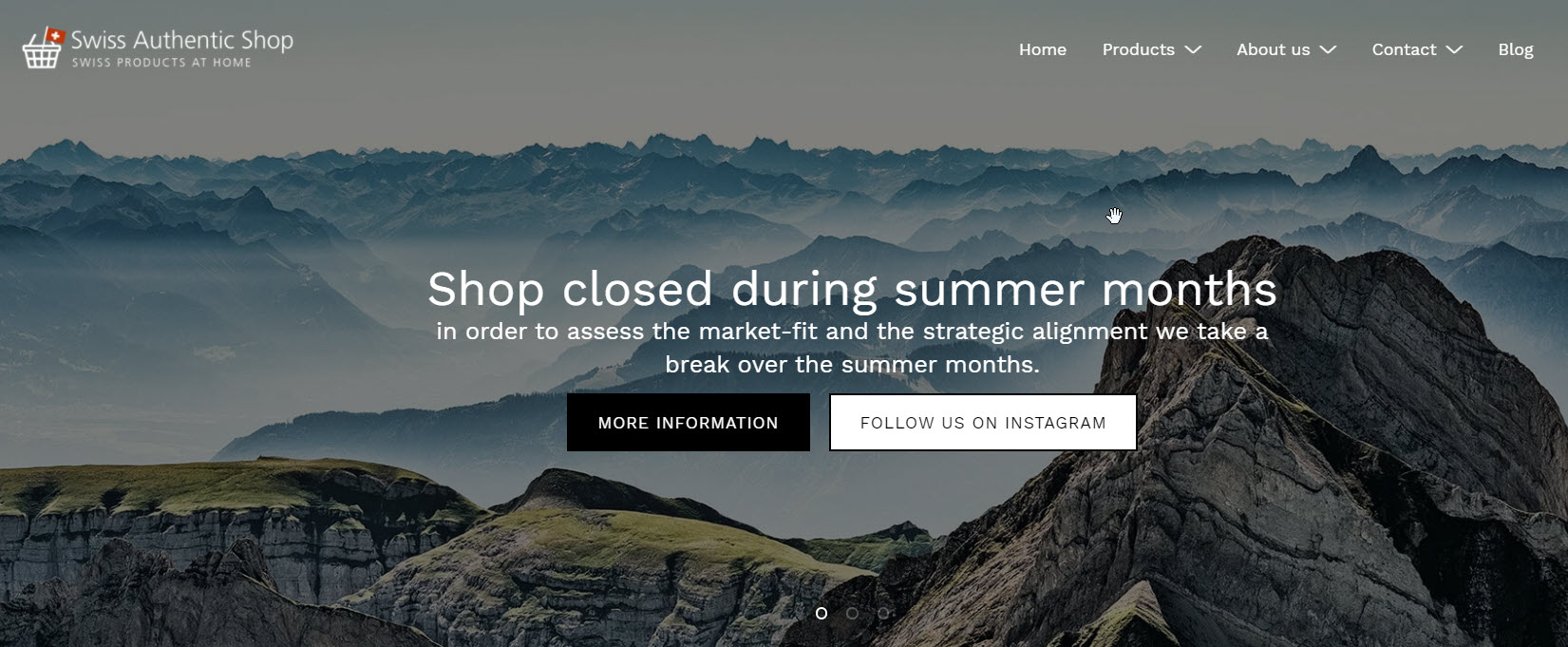 swiss authentic shop closed during summer