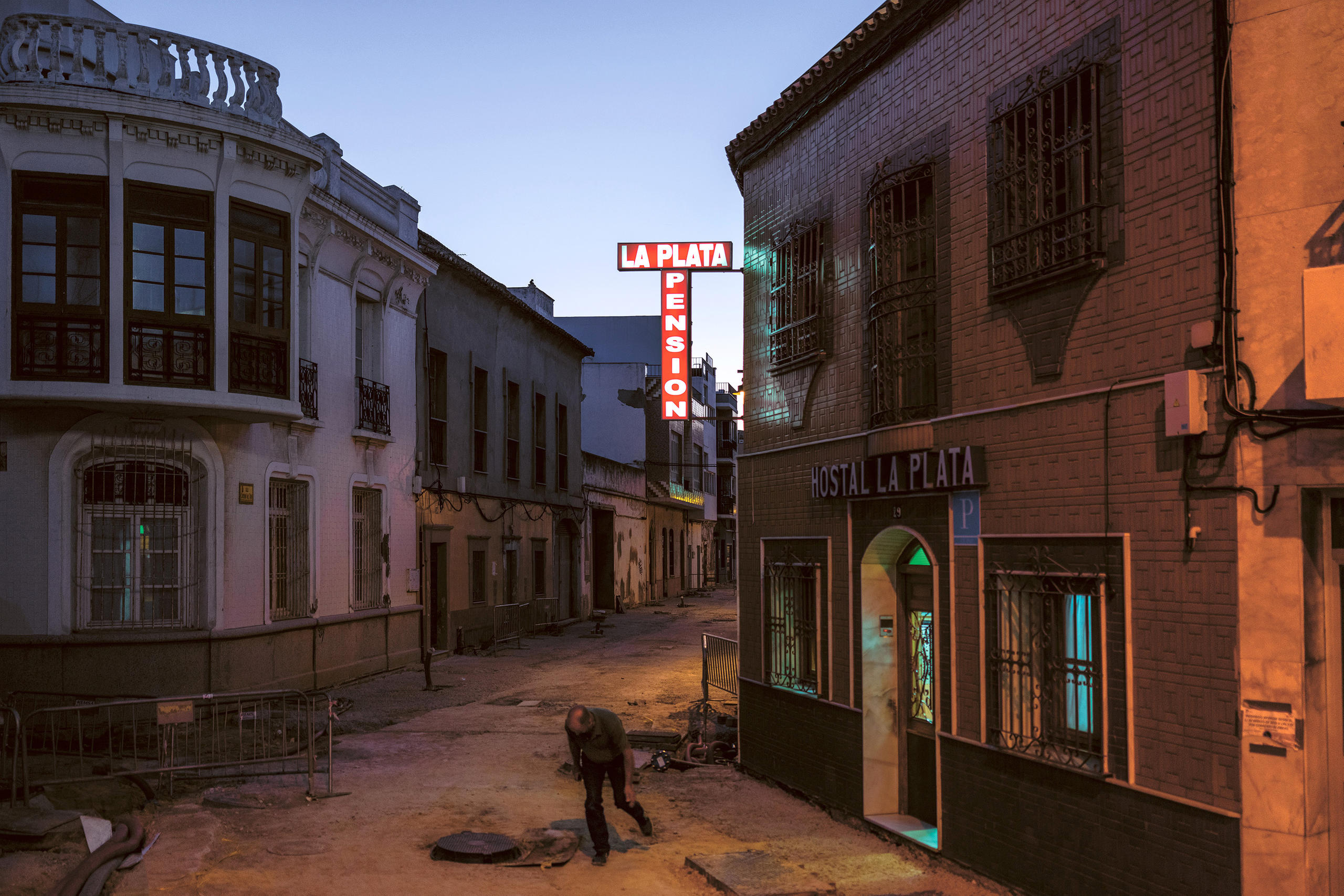 Cruce de calles vacío