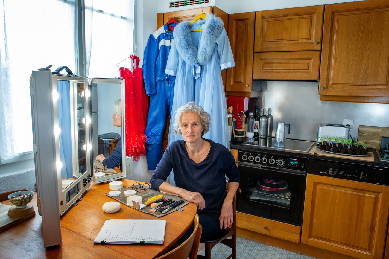 Nathalie Cuenet, attrice e sceneggiatrice 53enne.